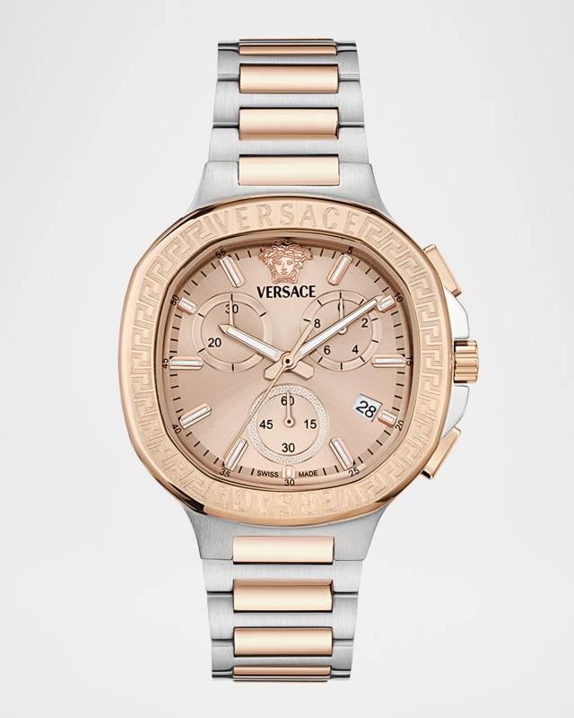V-Chrono Square 40mm Two Tone Bracelet Watch
